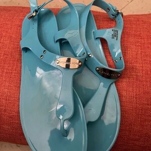 Michael Kors Blue Sandals Minimalist Design